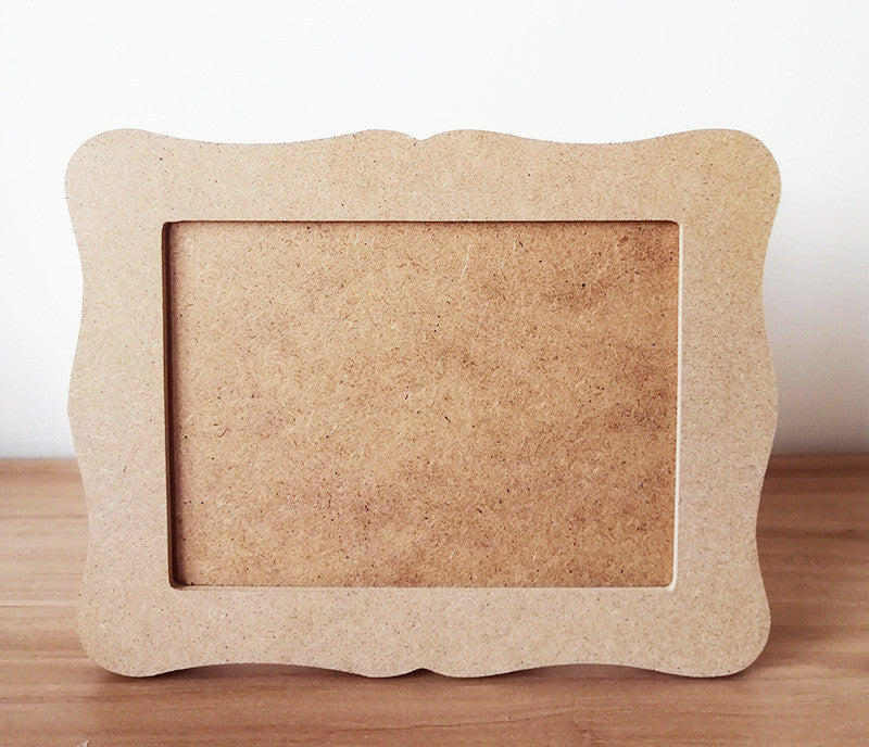 White Embryo Photo DIY Handmade Material Wooden Picture Frame