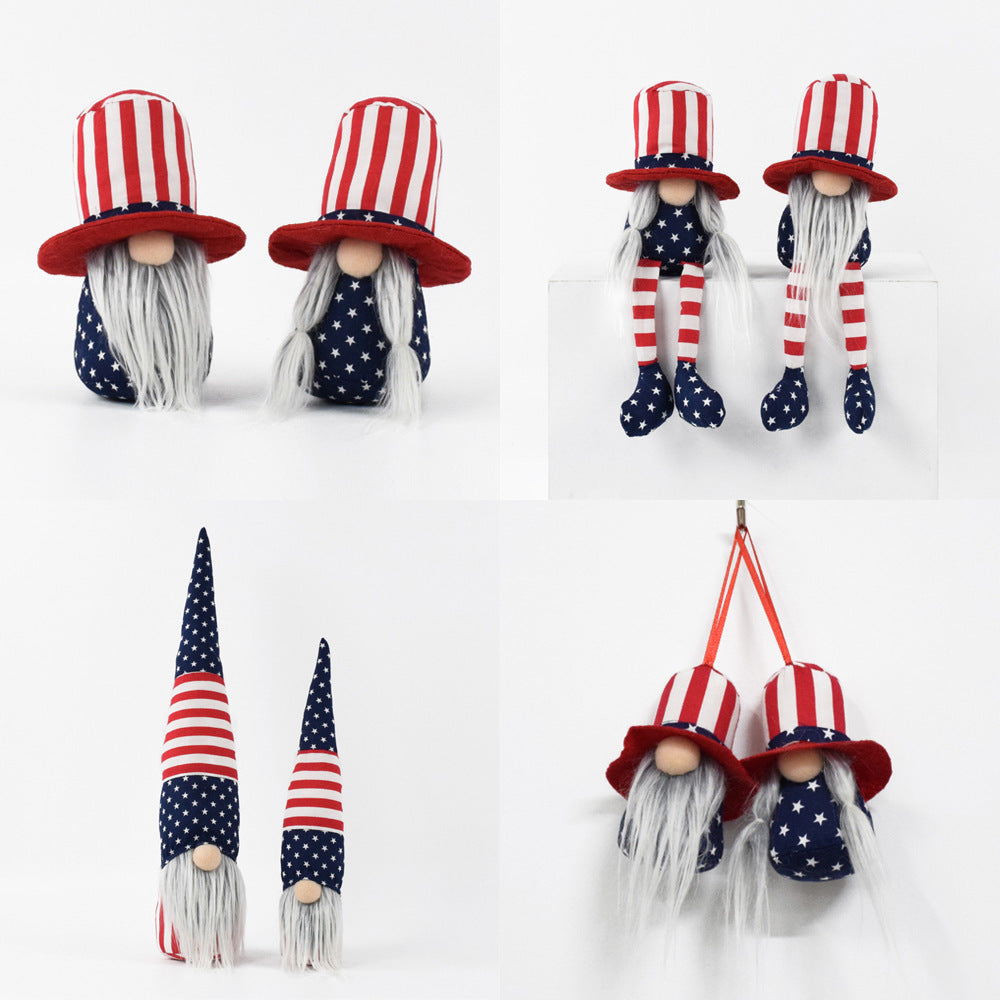 Decoration US July 4th Commemorative Gift Cute Dwarf Dwarf Cloth Arts And Crafts