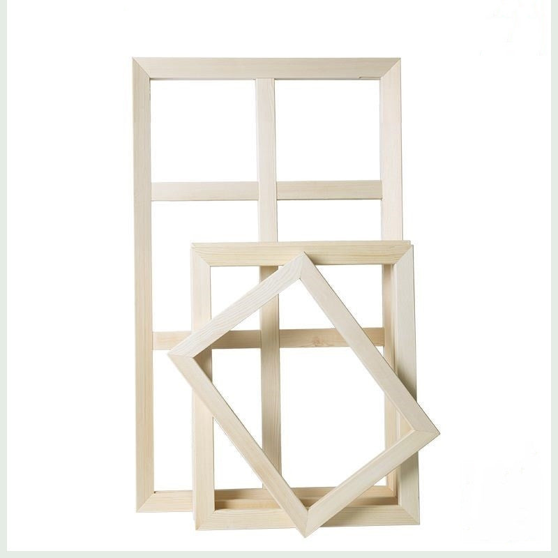 Assemble The Outer Frame, Mount The Large-Size Material, The Frame, The Solid Wood, And The Thickened Inner Frame