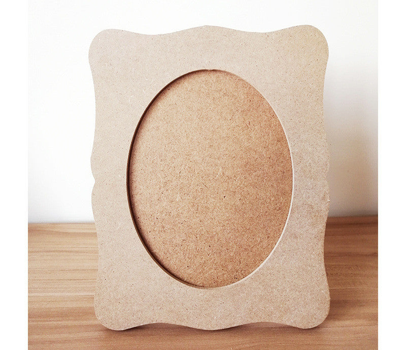 White Embryo Photo DIY Handmade Material Wooden Picture Frame