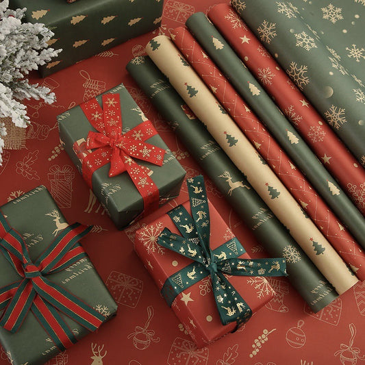 Christmas Kraft Paper Vintage Gift Wrapping Paper