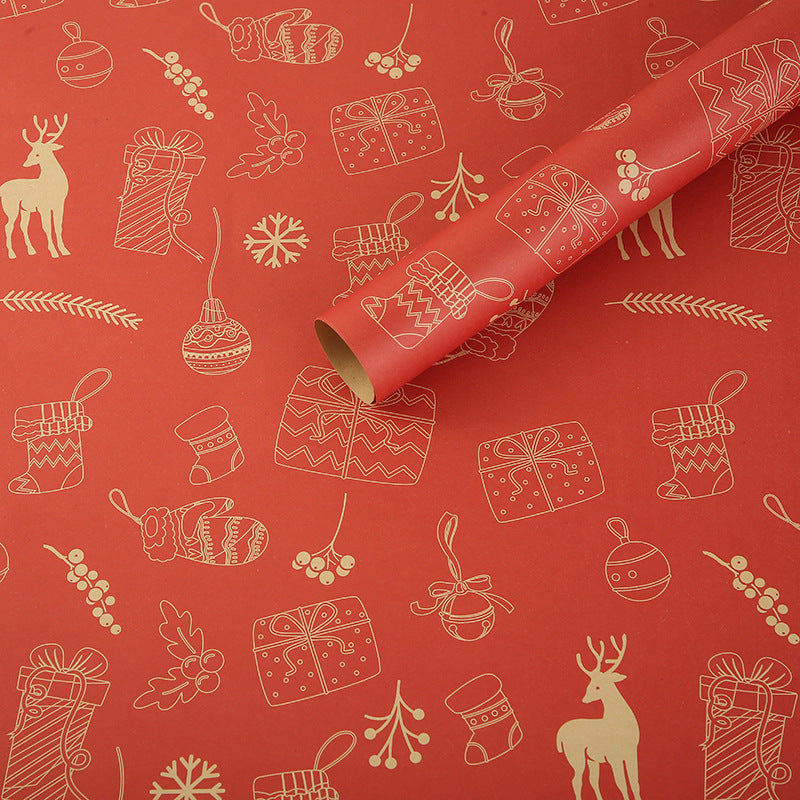 Christmas Kraft Paper Vintage Gift Wrapping Paper