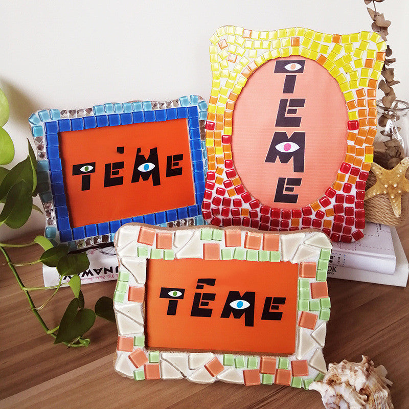 White Embryo Photo DIY Handmade Material Wooden Picture Frame