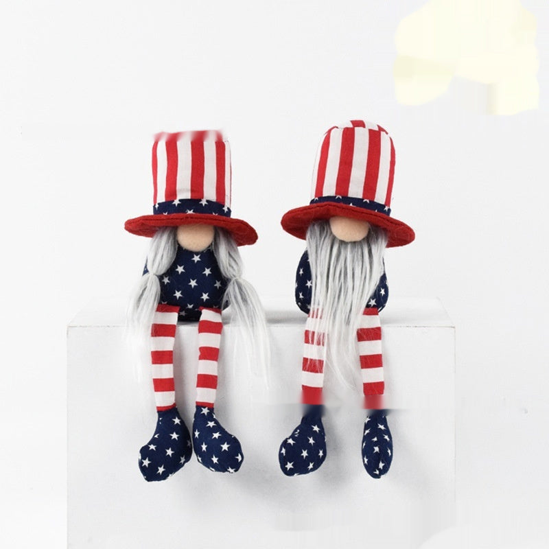 Decoration US July 4th Commemorative Gift Cute Dwarf Dwarf Cloth Arts And Crafts