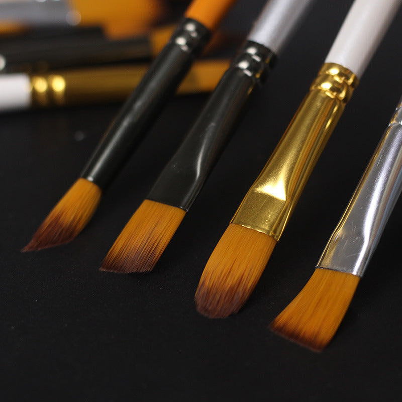 Five Pack Nylon Brush Diy Set Painting Watercolor