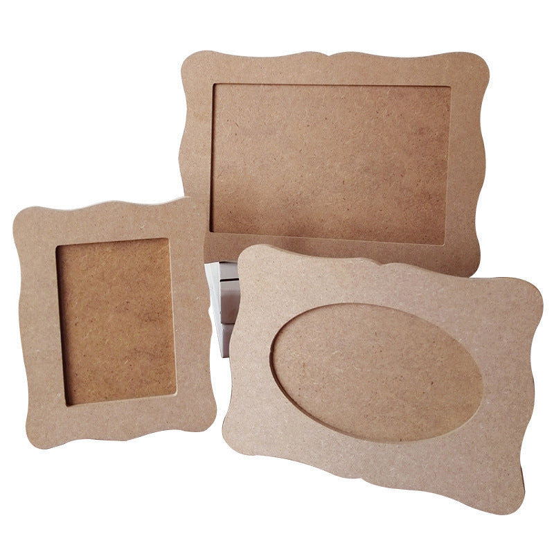 White Embryo Photo DIY Handmade Material Wooden Picture Frame